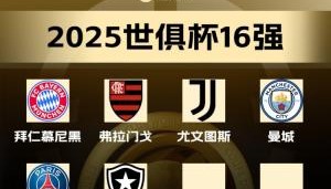 永利平台-世俱杯16强已出炉6席：B组巴黎、博塔弗戈晋级，马竞出局